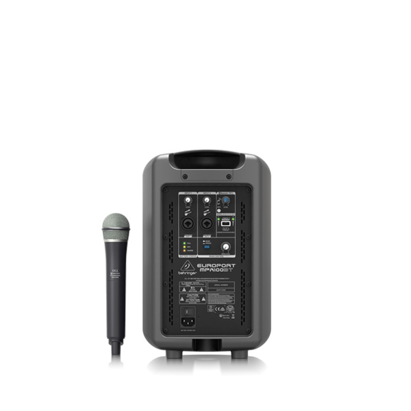 BEHRINGER MPA100BT ชุดเครื่องเสียงเคลื่อนที่ มีแอมป์ในตัว 6 นิ้ว 100 วัตต์ คลาส D มีบลูทูธ พร้อมไมค์ลอย 1ตัว BEHRINGER MPA100BT เครื่องเสียงเคลื่อนที่