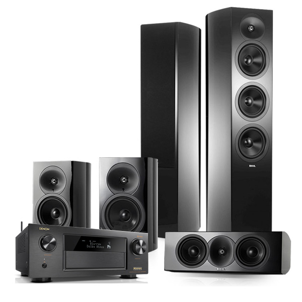 DENON GLOSSY BLACK HD-1 MKII ชุดโฮมเธียเตอร์ 5.1 ชาแนล (รองรับได้ถึง 9.2 ชาแนล)