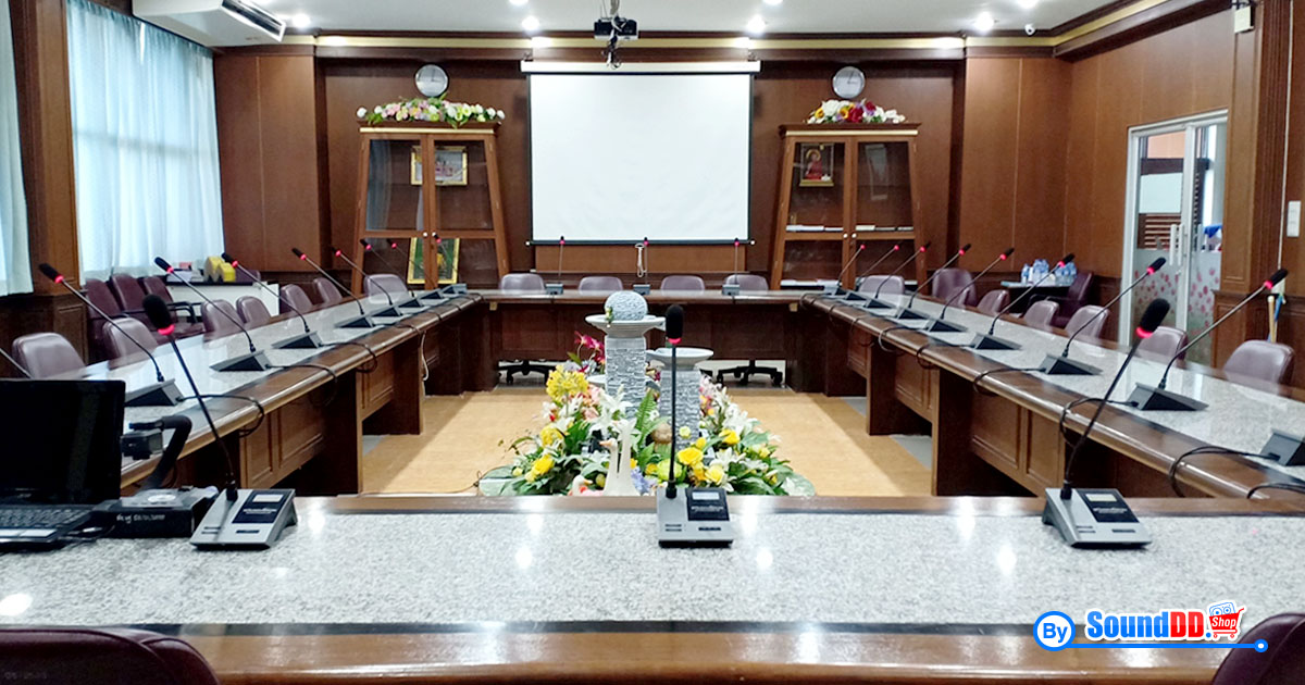 ผลงานการติดตั้ง ระบบเสียงห้องประชุม สหกรณ์ออมทรัพย์ครูนครปฐม จำกัด รับบริการออกแบบ และติดตั้ง ระบบเสียง และระบบภาพ เช่น ระบบเสียงห้องประชุม