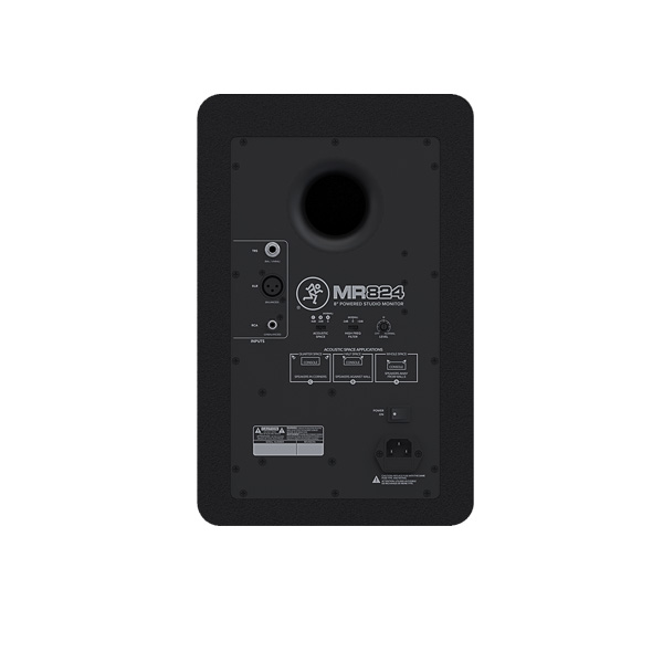 MACKIE MR824 Powered Studio Monitor MACKIE MR824 ตู้ลำโพงมอนิเตอร์สตูดิโอมีแอมป์ในตัว 8 นิ้ว 85 วัตต์ MACKIE MR824 ลำโพงมอนิเตอร์สตูดิโอมีแอมป์ในตัว