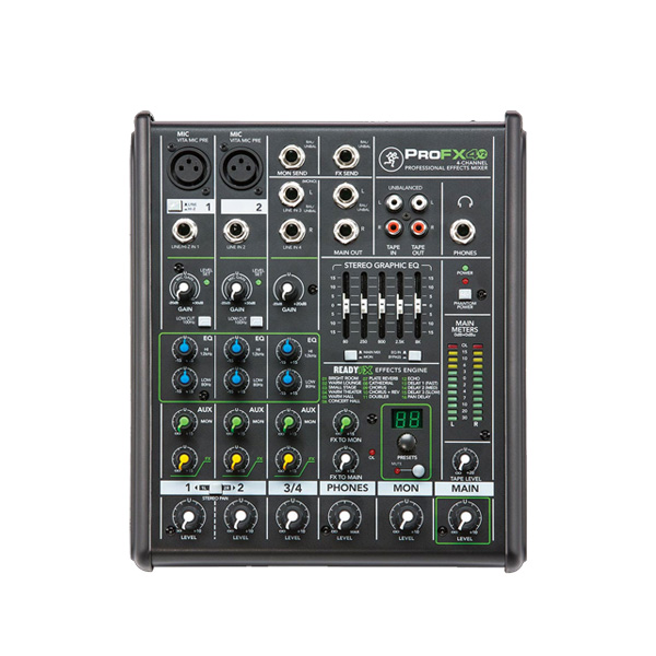 MACKIE ProFX4V2 Pro 4-CHANNEL PROFESSIONAL EFFECTS MIXER MACKIE ProFX4V2 เครื่องผสมสัญญาณเสียง อนาล็อก 4 ชาแนล MACKIE ProFX4V2 มิกเซอร์อนาล็อก