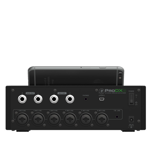 MACKIE ProDX8 8-CHANNEL WIRELESS DIGITAL MIXER MACKIE ProDX8 เครื่องผสมสัญญาณเสียง ดิจิตอล 8 ชาแนล 6 ไมค์ MACKIE ProDX8 มิกเซอร์ ดิจิตอล 8 ชาแนล
