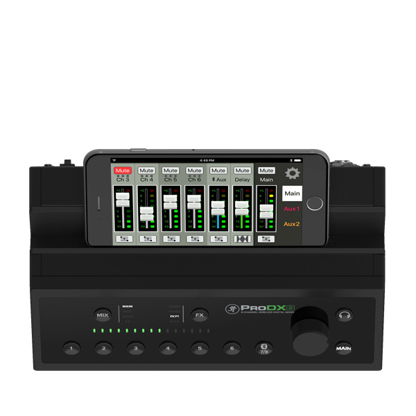 MACKIE ProDX8 8-CHANNEL WIRELESS DIGITAL MIXER MACKIE ProDX8 เครื่องผสมสัญญาณเสียง ดิจิตอล 8 ชาแนล 6 ไมค์ MACKIE ProDX8 มิกเซอร์ ดิจิตอล 8 ชาแนล