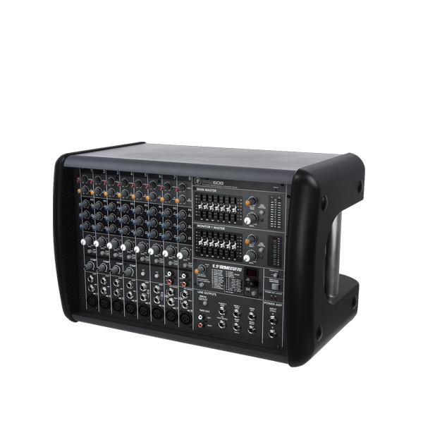 MACKIE PPM608 เครื่องผสมสัญญาณเสียง มีแอมป์ในตัว 8 ชาแนล 8 ไมค์