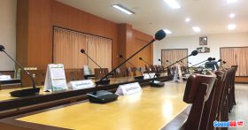 ผลงานการติดตั้ง ระบบเสียงห้องประชุม สหกรณ์ออมทรัพย์ครูระยอง จำกัด รับบริการออกแบบ และติดตั้ง ระบบเสียง และระบบภาพ เช่น ระบบเสียงห้องประชุม
