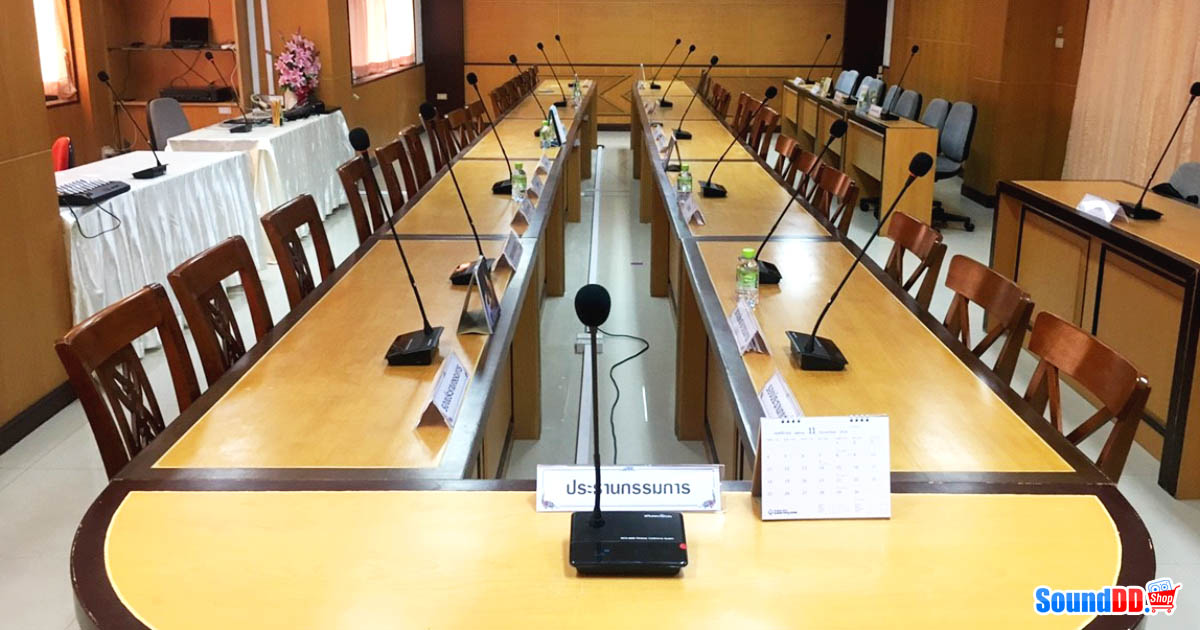 ผลงานการติดตั้ง ระบบเสียงห้องประชุม สหกรณ์ออมทรัพย์ครูระยอง จำกัด รับบริการออกแบบ และติดตั้ง ระบบเสียง และระบบภาพ เช่น ระบบเสียงห้องประชุม