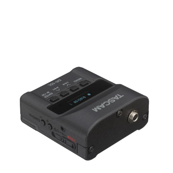 TASCAM DR-10L micro linear PCM recorder TASCAM DR-10L เครื่องบันทึกเสียงแบบพกพาสำหรับงานนอกสถานที่ขนาดเล็กกะทัดรัด พร้อมไมค์แบบหนีบปกเสื้อ TASCAM DR-10L