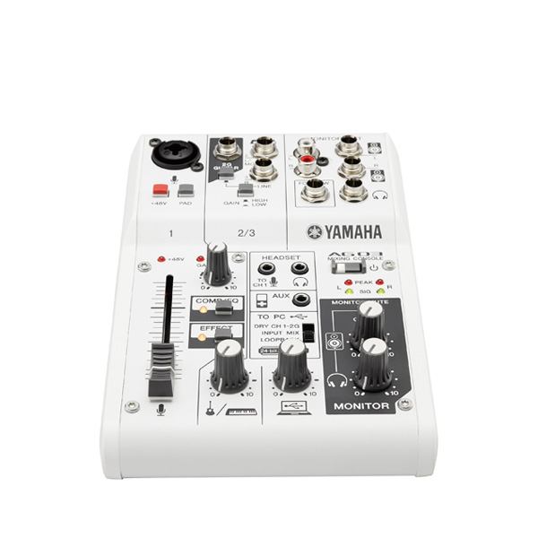 YAMAHA AG03 Multipurpose 3-channel mixer with USB audio interface YAMAHA AG03 มิกเซอร์ อนาล็อก 3 ชาแนล YAMAHA AG03 เครื่องผสมสัญญาณเสียง อนาล็อก
