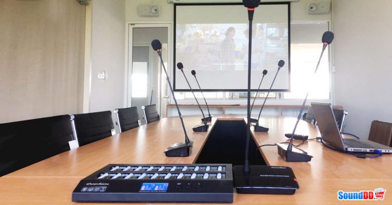 ผลงานการติดตั้ง ระบบเสียงห้องประชุม บ.เอ็นเจเอ็นเนีย รับบริการออกแบบ และติดตั้ง ระบบเสียง และระบบภาพ เช่น ระบบเสียงห้องประชุม