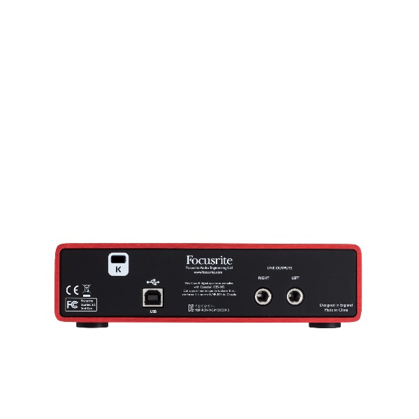 FOCUSRITE SCARLETT 2I2 (2ND GEN) เชื่อมต่อกับคอมพิวเตอร์เพื่อทำงานเกี่ยวกับเสียง FOCUSRITE SCARLETT 2I2 (2ND GEN) สัญญาณแบบอนาล็อก