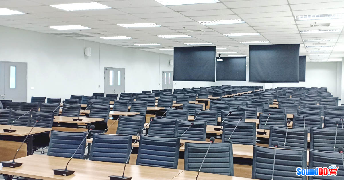 ผลงานการติดตั้ง ระบบภาพ และระบบเสียง ห้องประชุม ห้องสัมมนา สถาบันเทคโนโลยีพระจอมเกล้าเจ้าคุณทหารลาดกระบัง รับบริการออกแบบ และติดตั้ง ระบบเสียง และระบบภาพ