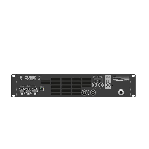QUEST QX4500 เครื่องขายเสียง 2 ชาแนล 3800 วัตต์ ที่ 8 โอมห์ คลาส H - Image 2