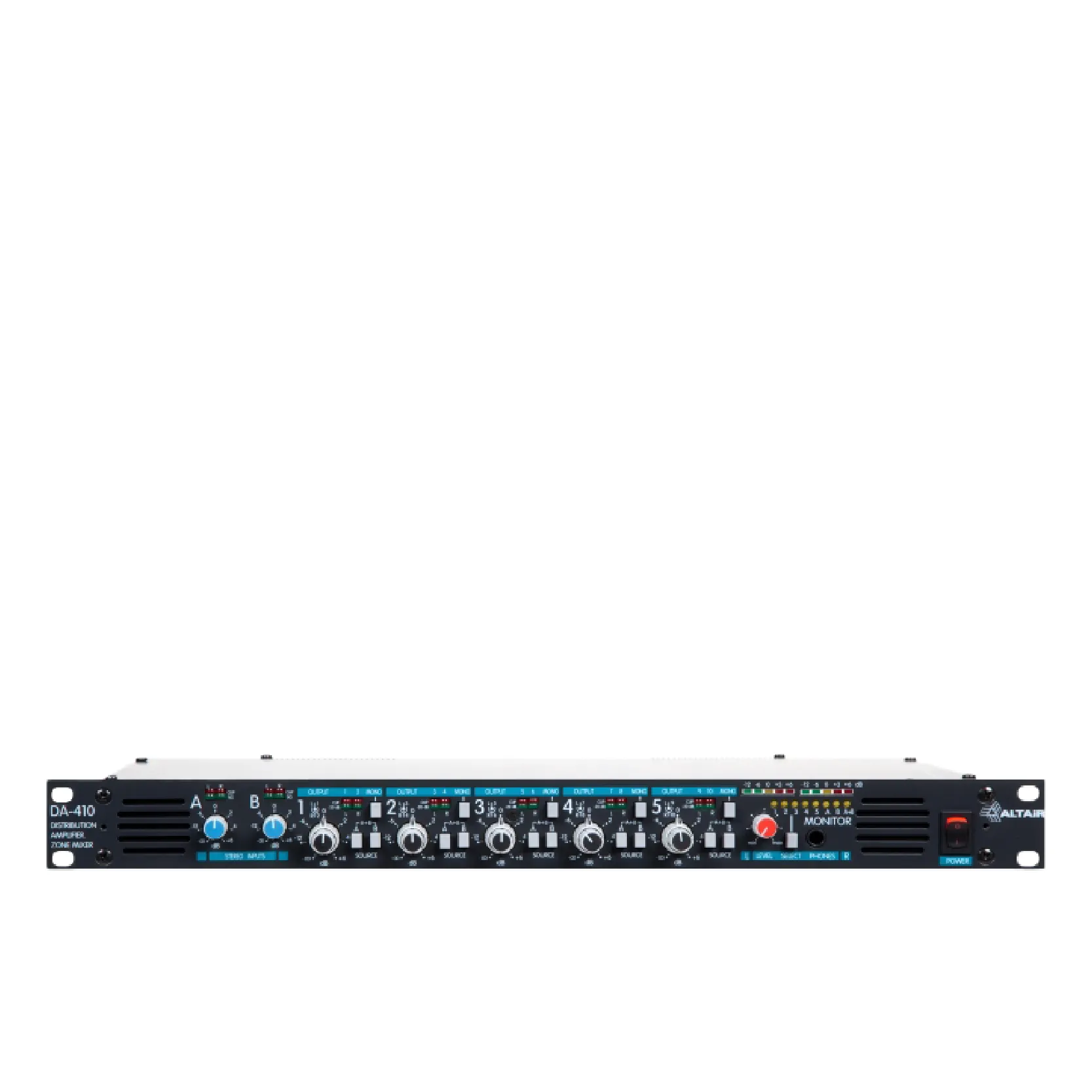 ALTAIR DA-410 AUDIO DISTRIBUTOR – SPLITTER - ZONE MIXER 2 Input - 5 Output