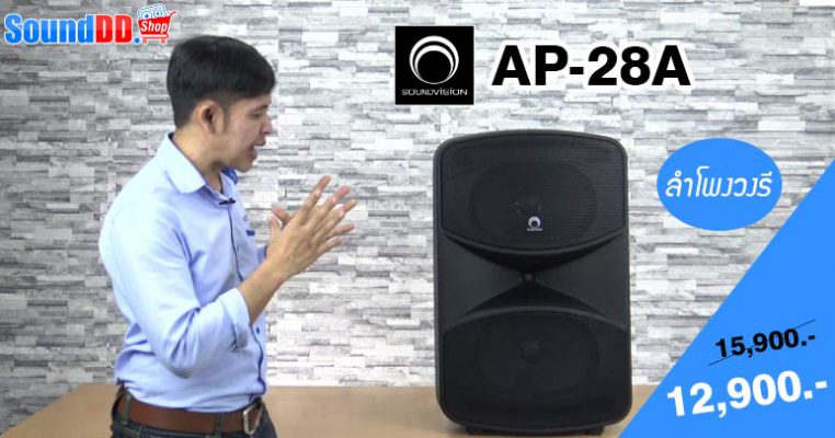 รีวิว SOUNDVISION AP-28A ดอกวงรี!! (8″ x 12″) จำนวน 2 ดอก 800W