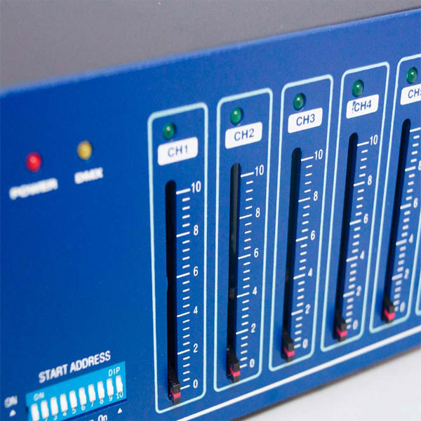 WORK PRO WD-616D KMT เครื่องควบคุมไฟ Dimmer pack digital 6 canales. 16A por canal - Image 6