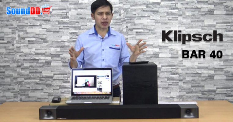รีวิว KLIPSCH BAR 40 ลำโพงซาวด์บาร์ดูหนัง พร้อมซับวูฟเฟอร์ไร้สาย 6.5 นิ้ว