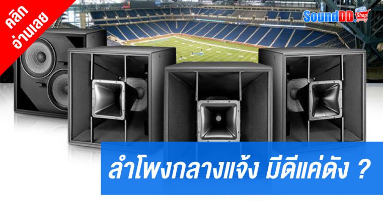 ลำโพงกลางแจ้ง มีดีแค่ดัง ?
