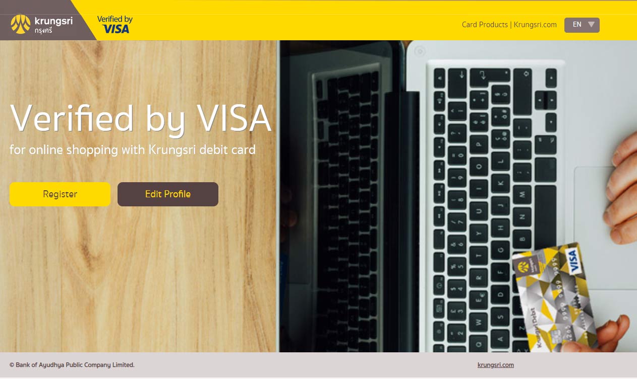 verified by visa krungsri