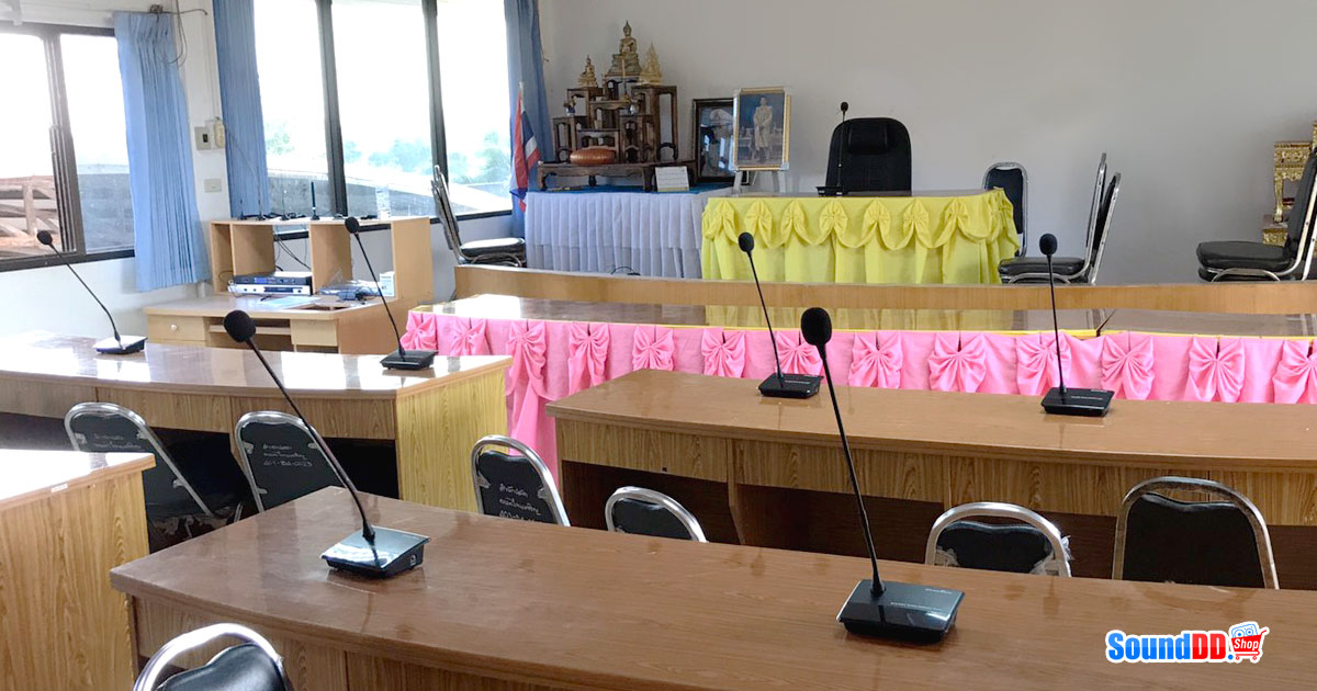 ระบบเสียงห้องประชุม อบต.ไทยเจริญ จังหวัดบุรีรัมย์