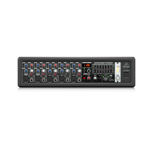 BEHRINGER PMP-550M+SVS-62W ชุดเครื่องเสียงเพาเวอร์มิกเซอร์ 5 ชาแนล พร้อมตู้ลำโพงติดผนัง 2 ทางขนาด 6.5 นิ้ว - Image 2