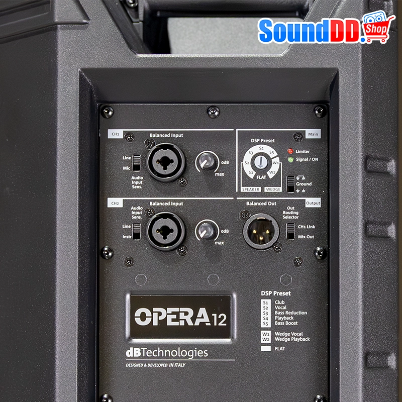 dBTechnologies OPERA 12 ตู้ลำโพง 12 นิ้ว 2 ทาง 1200 วัตต์ มีแอมป์ในตัว คลาส D - Image 8