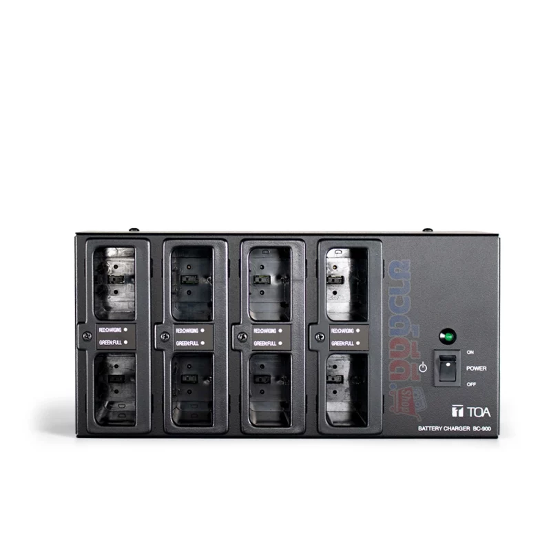TOA BC-920 เครื่องชาร์จแบตเตอรี่ 8 ช่อง สำหรับชาร์จแบตเตอรี่ BP-900A และ BP-920
