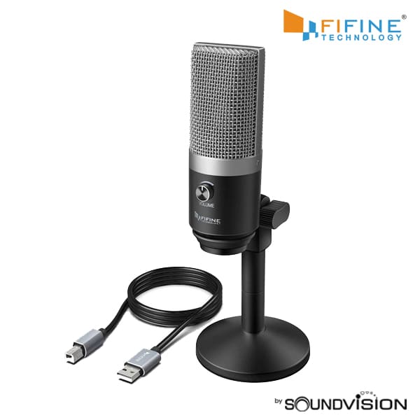 FIFINE K670 ไมค์บันทึกเสียง USB สำหรับการสตรีม PODCASTING และ Live สด / เรียนออนไลน์ / WFH