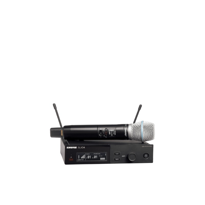 SHURE SLXD24A/B87A-M55 ชุดไมค์ลอยดิจิตอล มือถือเดี่ยว แบบ UHF
