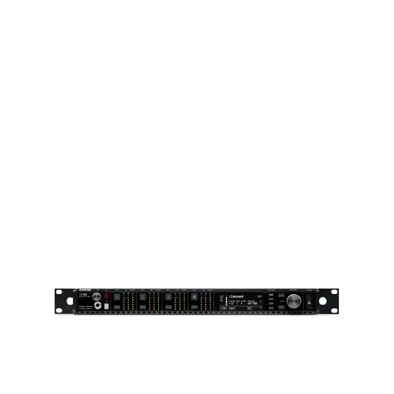 SHURE AD4QA=-P55 ตัวรับสัญญาณไร้สายดิจิตอล 4 ชาแนล แบบ UHF (ไม่มีเครื่องส่ง)