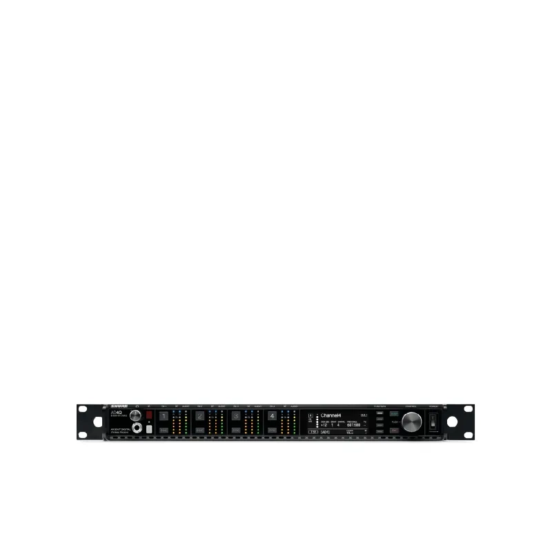 SHURE AD4QA=-P55 ตัวรับสัญญาณไร้สายดิจิตอล 4 ชาแนล แบบ UHF (ไม่มีเครื่องส่ง)