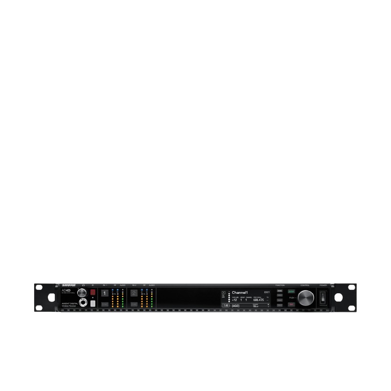 SHURE AD4DA=-P55 ตัวรับสัญญาณไร้สายดิจิตอล 2 ชาแนล แบบ UHF (ไม่มีเครื่องส่ง)