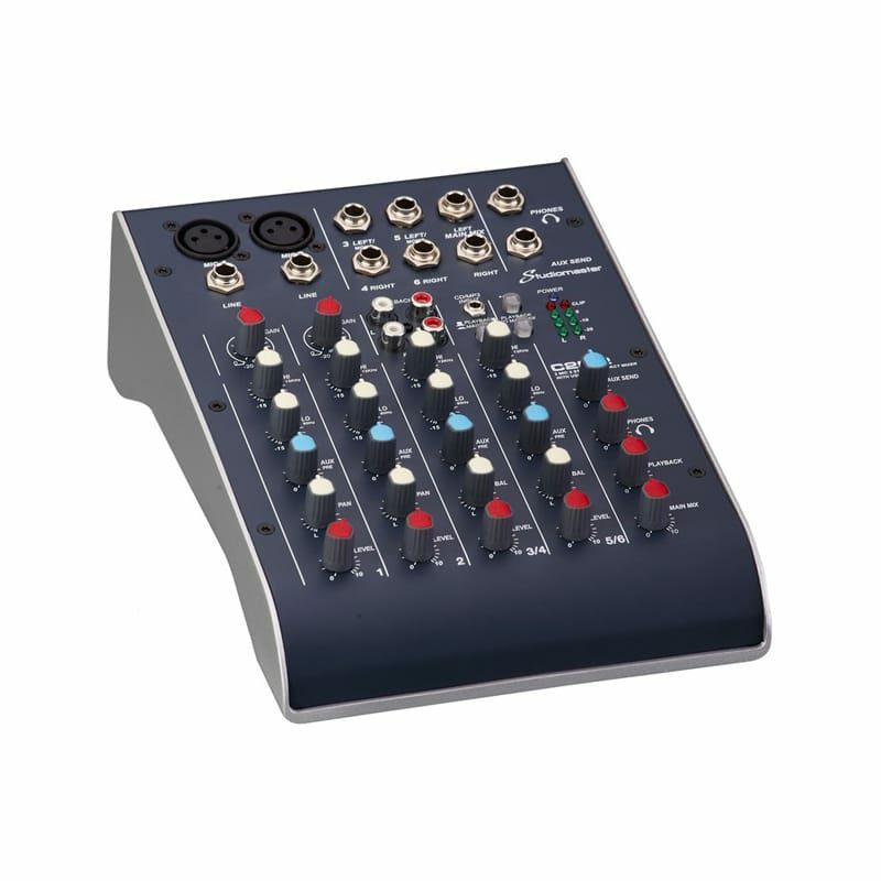 STUDIOMASTER C2S-2 มิกเซอร์ อนาล็อก 6 ชาแนล 2 Mic Inputs / 4 Stereo Inputs, 2 band EQ - Image 3