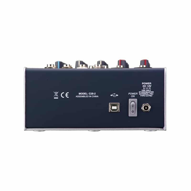 STUDIOMASTER C2S-2 มิกเซอร์ อนาล็อก 6 ชาแนล 2 Mic Inputs / 4 Stereo Inputs, 2 band EQ - Image 4