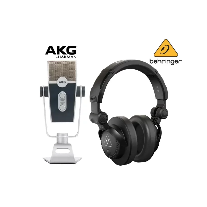 ชุดไมค์ USB บันทึกเสียง AKG Lyra พร้อมหูฟังคุณภาพสูง BEHRINGER HC 200