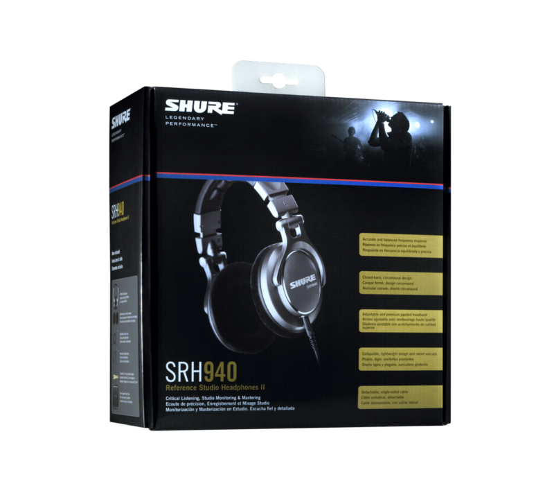 SHURE SRH 940 หูฟังสตูดิโอ แบบ Over-ear - Image 4
