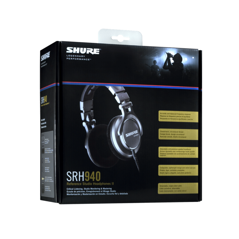 SHURE SRH 940 หูฟังสตูดิโอ แบบ Over-ear - Image 4