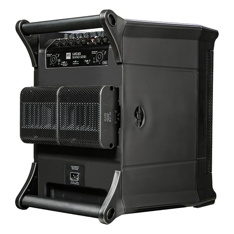HK AUDIO LUCAS NANO 608I ลำโพง Active Column 4.5x2 นิ้ว ซับวูฟเฟอร์ 10 นิ้ว 460 วัตต์ Built-in ดิจิตอลมิกเซอร์ 8 ชาแนลในตัว - Image 4