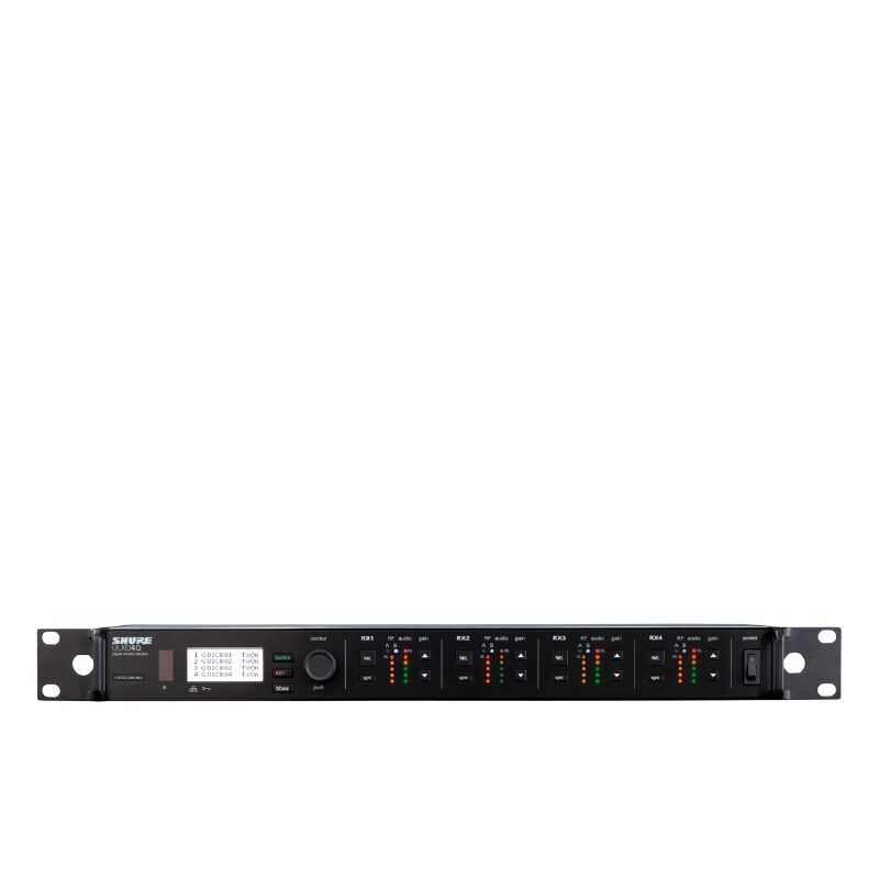 SHURE ULXD4Q เครื่องรับสัญญาณไมค์ลอยดิจิตอล แบบ VHF และ UHF (ไม่มีไมโครโฟน)