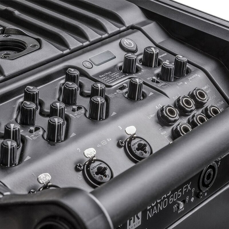 HK AUDIO LUCAS NANO 605FX ลำโพง Active Column 4.5x2 นิ้ว ซับวูฟเฟอร์ 10 นิ้ว 1500 วัตต์ Built-in ดิจิตอลมิกเซอร์ 5 ชาแนลในตัว - Image 2