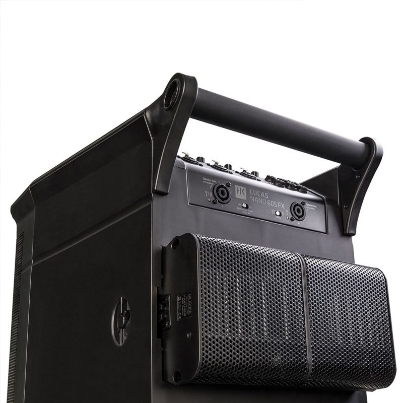 HK AUDIO LUCAS NANO 605FX ลำโพง Active Column 4.5x2 นิ้ว ซับวูฟเฟอร์ 10 นิ้ว 1500 วัตต์ Built-in ดิจิตอลมิกเซอร์ 5 ชาแนลในตัว - Image 7