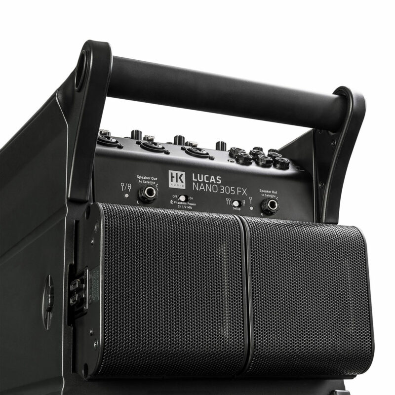 HK AUDIO LUCAS NANO 305 FX ลำโพง Active Column 3.5 นิ้ว 2 ใบ ซับวูฟเฟอร์ 8 นิ้ว 750 วัตต์ Built-in มิกเซอร์ 5 ชาแนลในตัว - Image 4