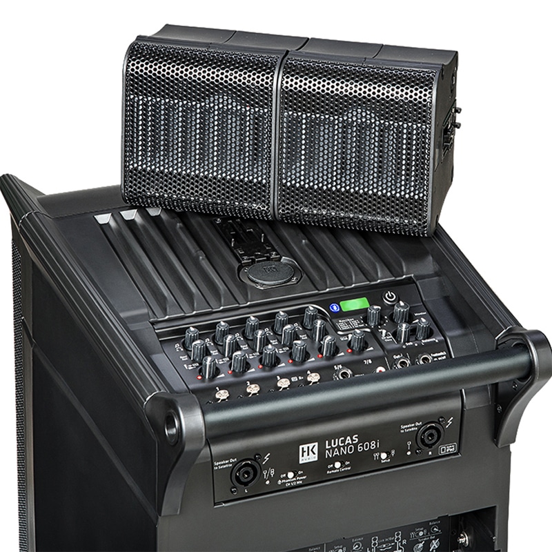 HK AUDIO LUCAS NANO 608I ลำโพง Active Column 4.5x2 นิ้ว ซับวูฟเฟอร์ 10 นิ้ว 460 วัตต์ Built-in ดิจิตอลมิกเซอร์ 8 ชาแนลในตัว - Image 10