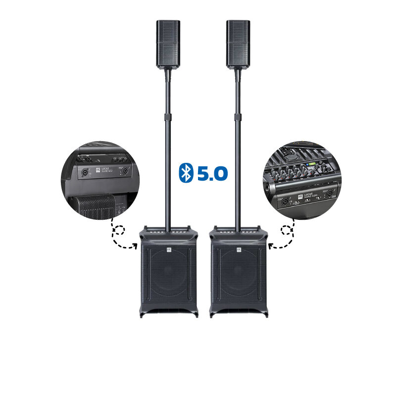 HK AUDIO LUCAS NANO 602/608I Twin ลำโพง Active Column 4.5x2 นิ้ว ซับ 10 นิ้ว 460W Built-in ดิจิตอลมิกเซอร์ 8 ชาแนลในตัว