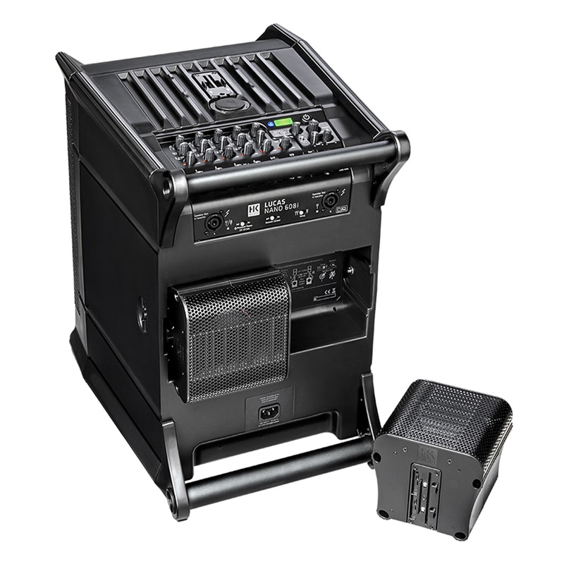 HK AUDIO LUCAS NANO 608I ลำโพง Active Column 4.5x2 นิ้ว ซับวูฟเฟอร์ 10 นิ้ว 460 วัตต์ Built-in ดิจิตอลมิกเซอร์ 8 ชาแนลในตัว - Image 6