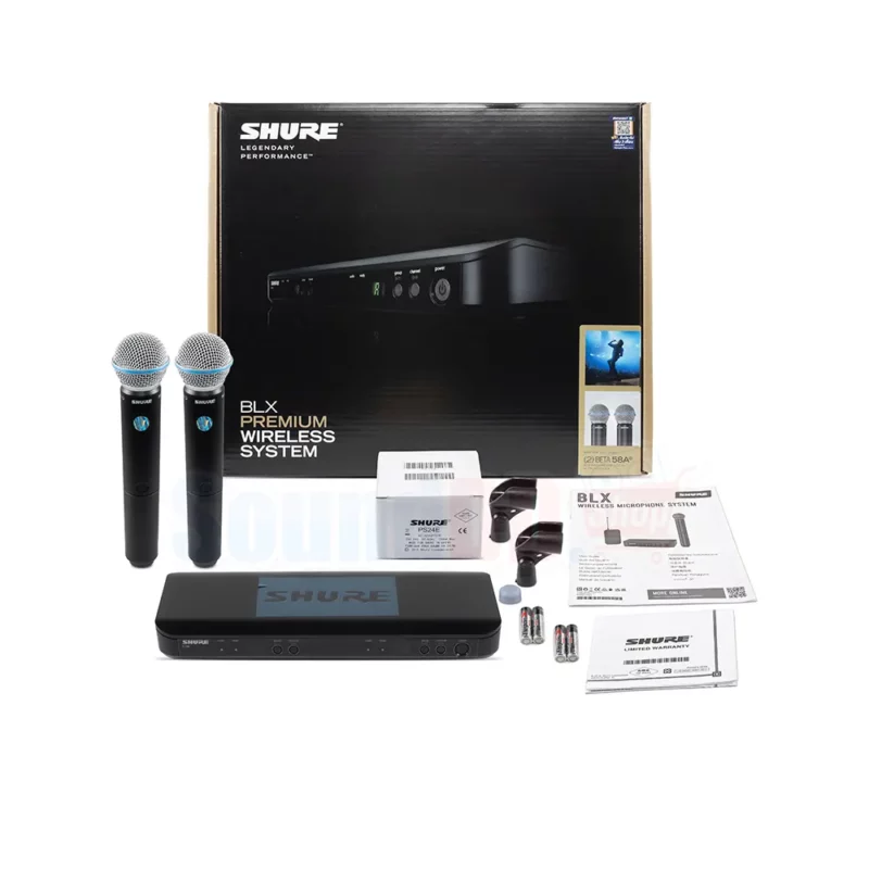 SHURE BLX288TH/B58 ชุดไมค์ลอย มือถือคู่ แบบ UHF - Image 2