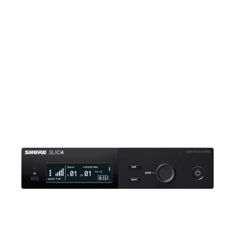 SHURE SLXD4A=-M55 เครื่องรับสัญญาณไร้สายดิจิตอล แบบ UHF (ไม่มีไมค์)(ไม่มีเครื่องส่ง)