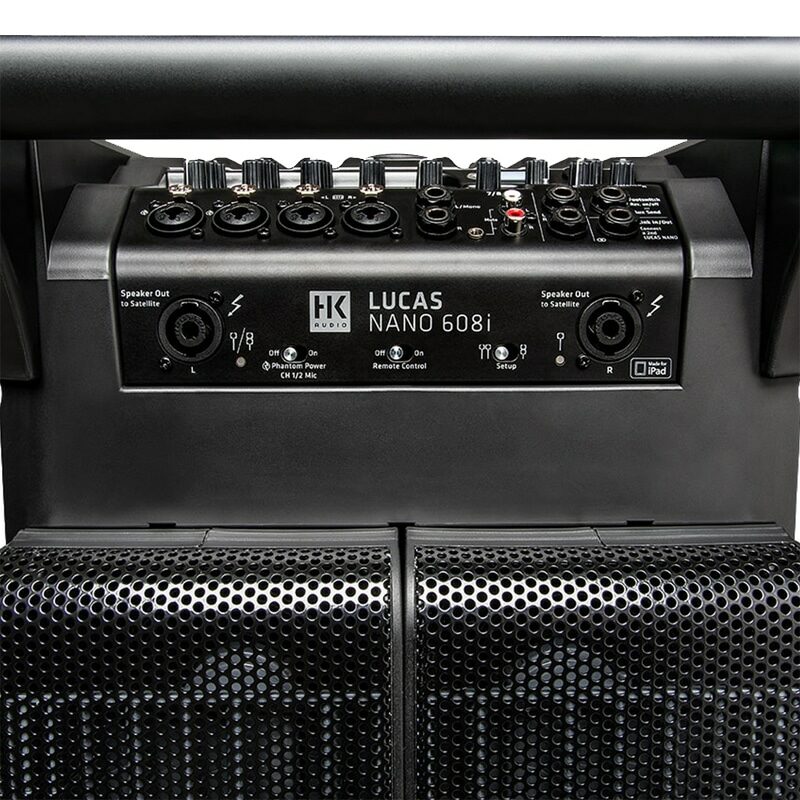 HK AUDIO LUCAS NANO 608I ลำโพง Active Column 4.5x2 นิ้ว ซับวูฟเฟอร์ 10 นิ้ว 460 วัตต์ Built-in ดิจิตอลมิกเซอร์ 8 ชาแนลในตัว - Image 8