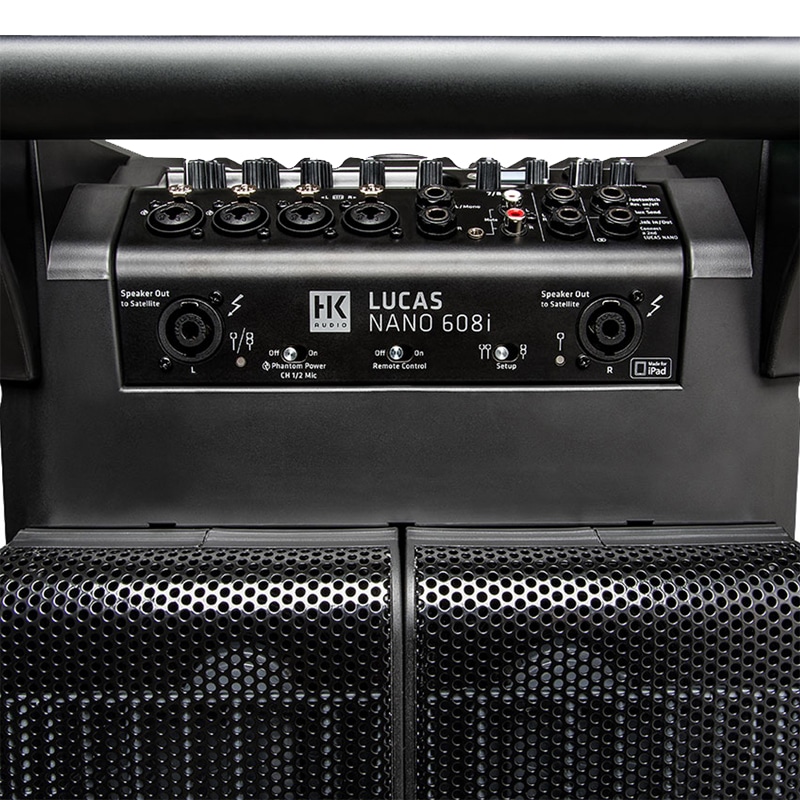 HK AUDIO LUCAS NANO 608I ลำโพง Active Column 4.5x2 นิ้ว ซับวูฟเฟอร์ 10 นิ้ว 460 วัตต์ Built-in ดิจิตอลมิกเซอร์ 8 ชาแนลในตัว - Image 8