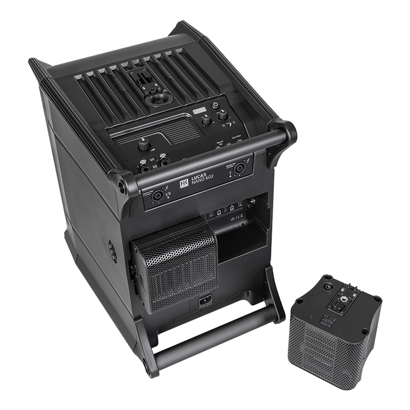 HK AUDIO LUCAS NANO 602/608I Twin ลำโพง Active Column 4.5x2 นิ้ว ซับ 10 นิ้ว 460W Built-in ดิจิตอลมิกเซอร์ 8 ชาแนลในตัว - Image 13
