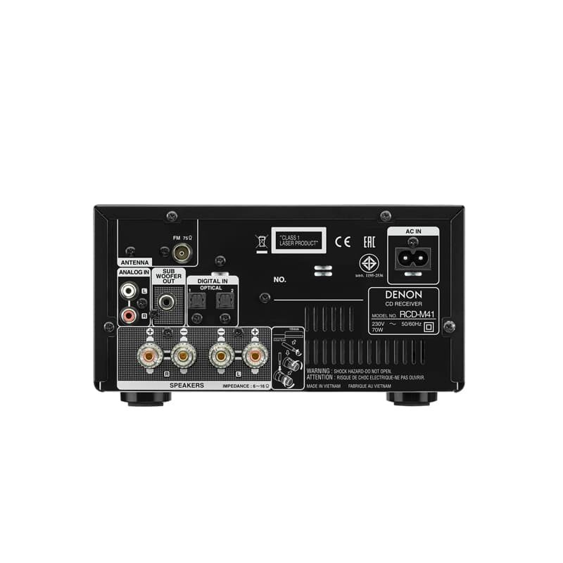 DENON DM41 HiFi System with CD, Bluetooth and FM/AM Tuner 2 แชนแนล 30 วัตต์ - Image 2